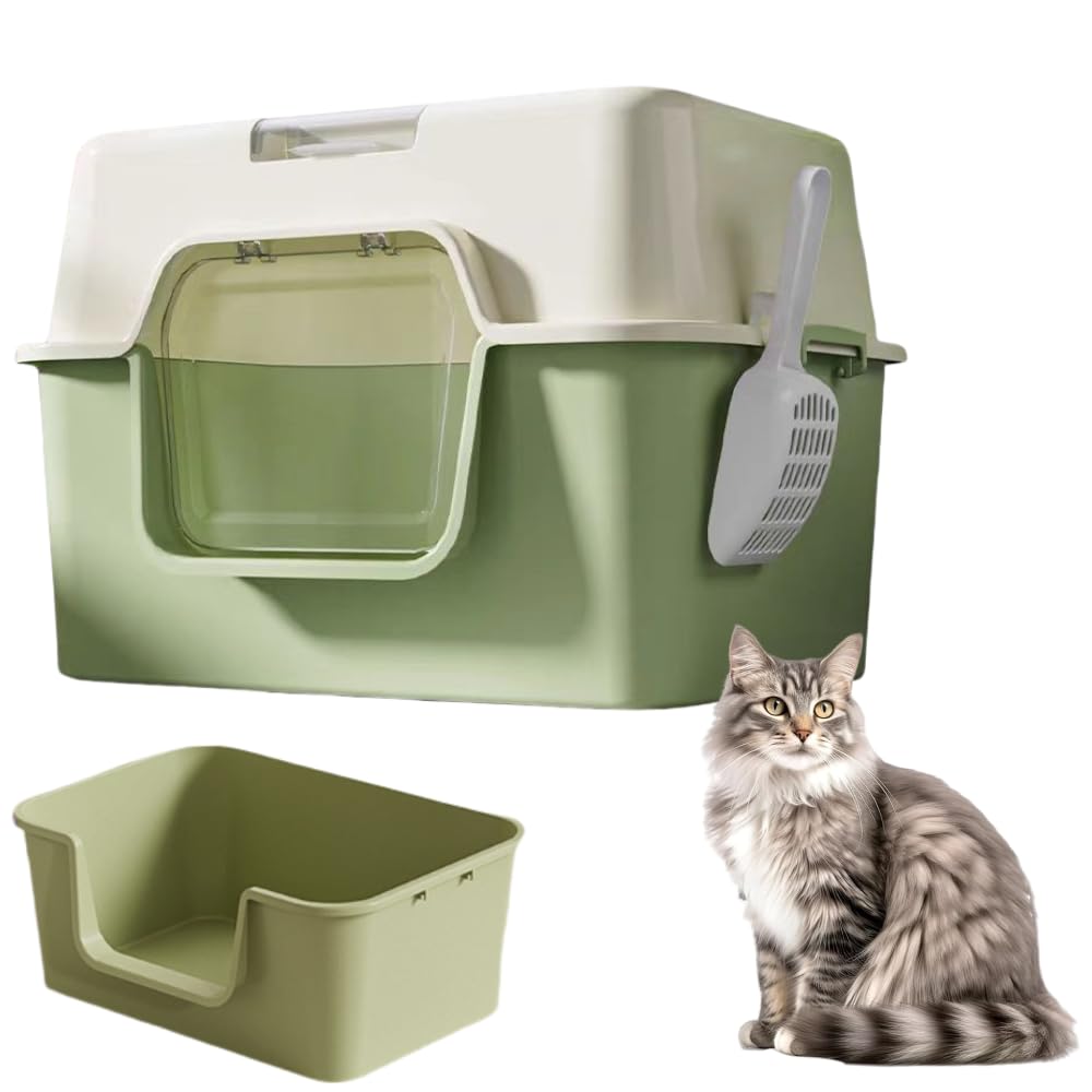 Arenera Cerrada para Gatos con Puerta y Tapa Superior 51 × 35.5 × 35 cm
