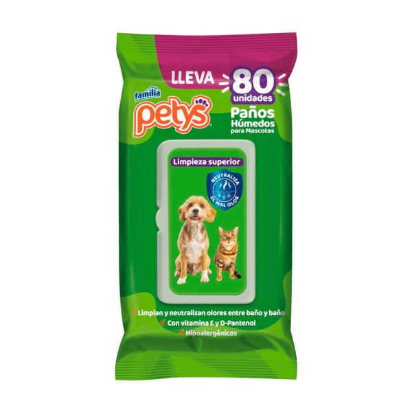 Pañitos Húmedos Petys Limpieza Superior 80 Unidades