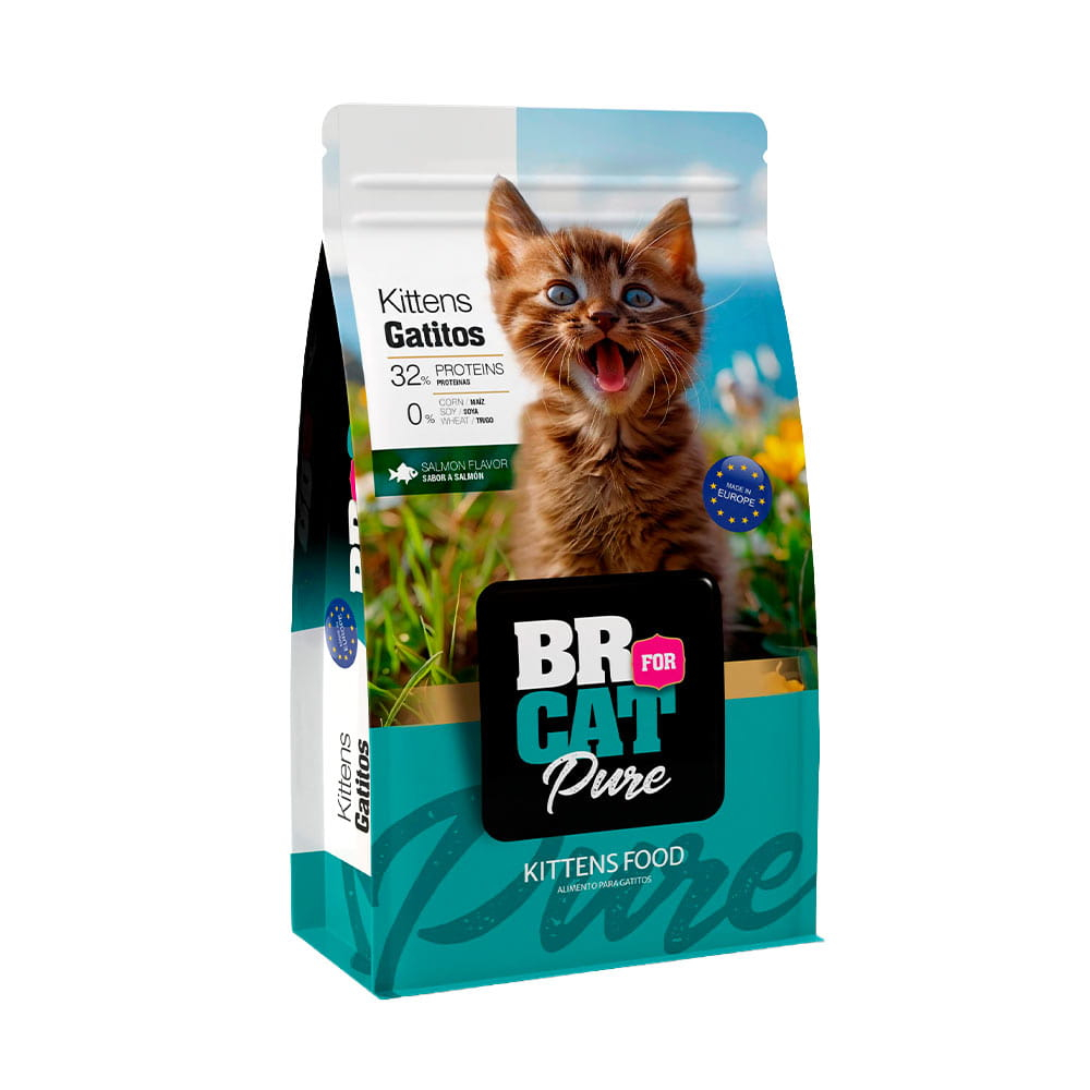Alimento Seco para Gatitos BR For Cat Pure Kitten Salmón 3 kg