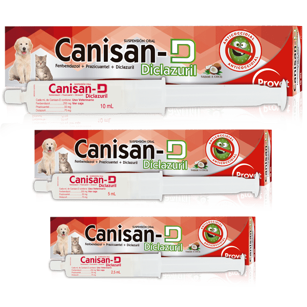 Antiparasitario para Perros y Gatos Canisan-D Diclazuril 10 mL