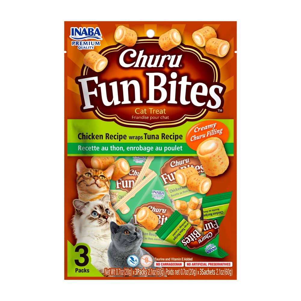 Snack para Gatos INABA Churu Fun Bites Pollo x 3 Unidades