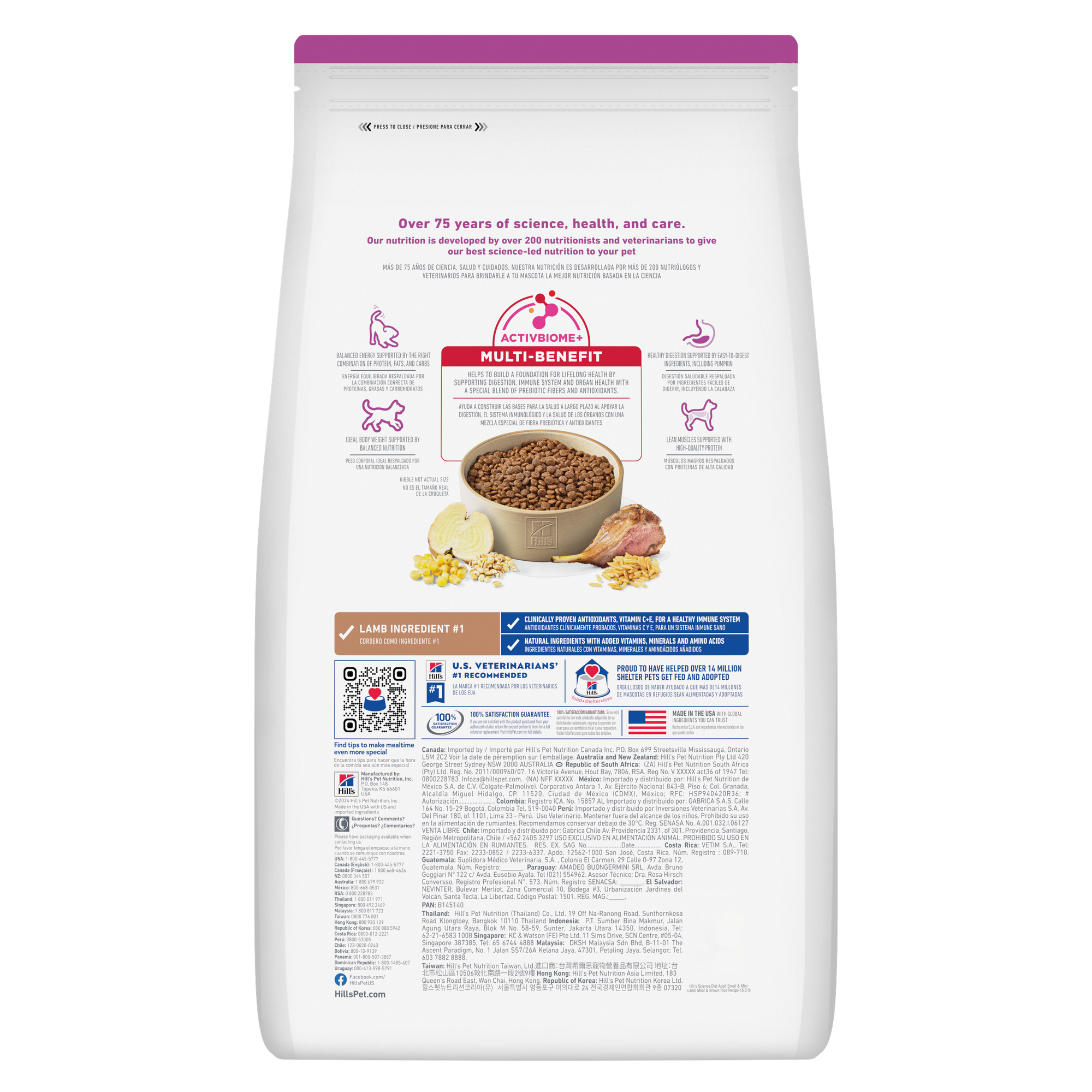 Alimento Seco para Perros Hills Science Diet Small & Mini Adult 1 a 6 Años Sabor Pollo 2,04 Kg