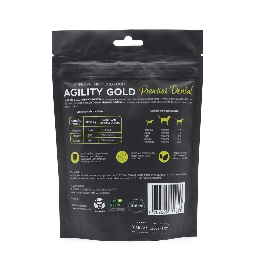 Premios Dentales para Perros Agility Gold 150 g