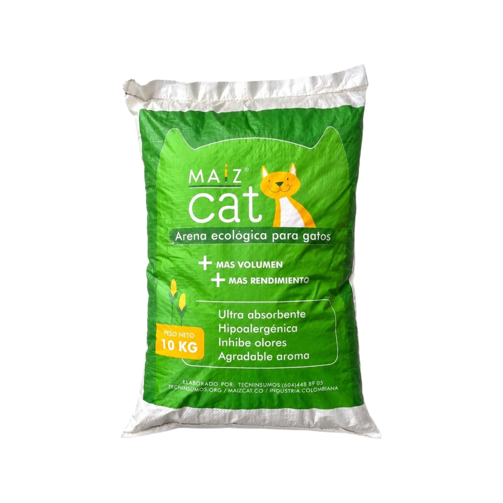 Arena Sanitaria para Gatos Maíz Cat 10 kg