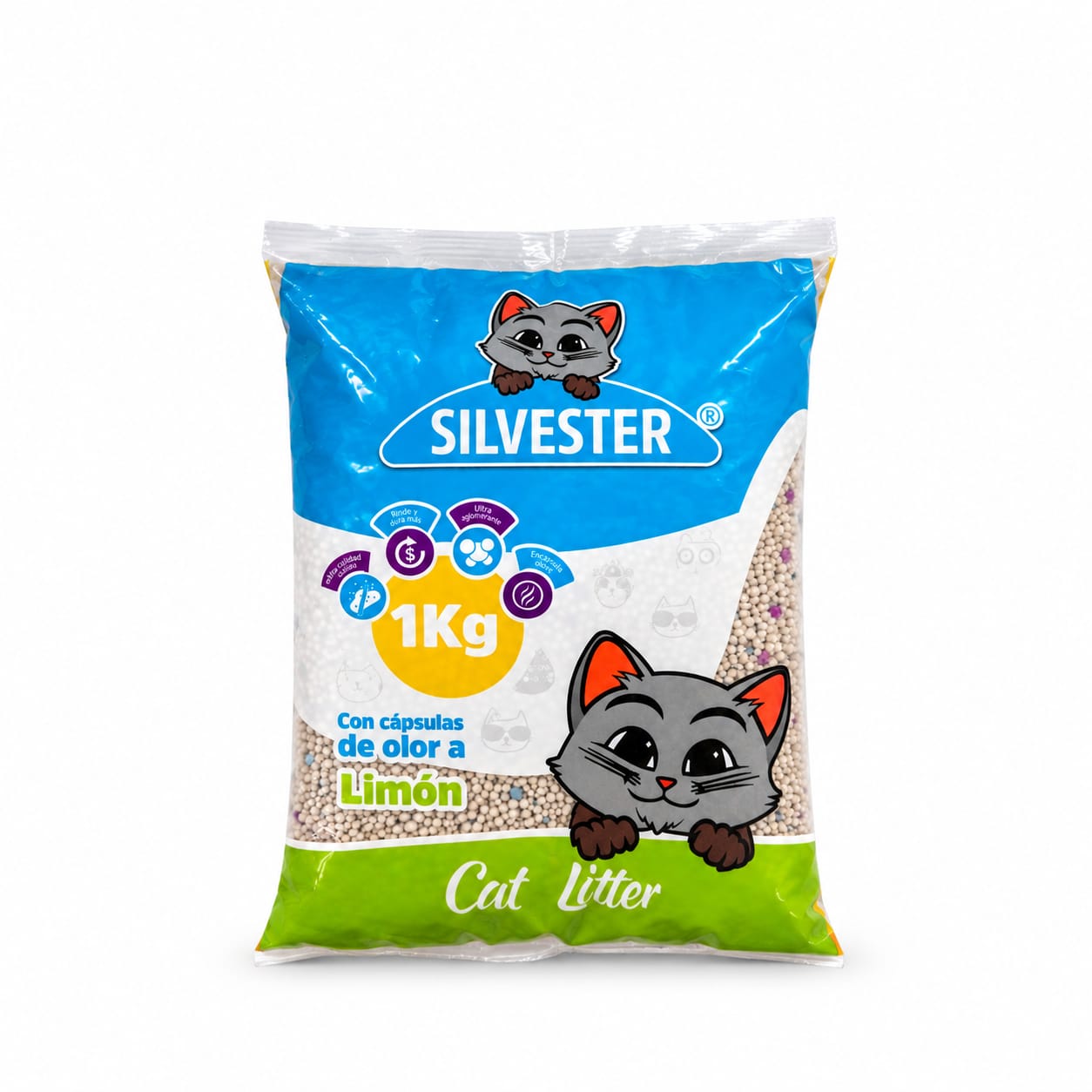 Arena Sanitaria para Gatos Silvester Bentonita 1 kg