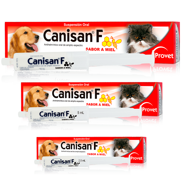 Antiparasitario para Perros y Gatos Canisan F Sabor a Miel 5 mL 