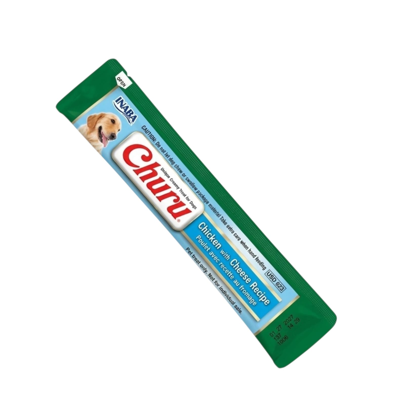 Snack Cremoso para Perros Churu Pollo con Queso y Pollo con Salmón 14 g
