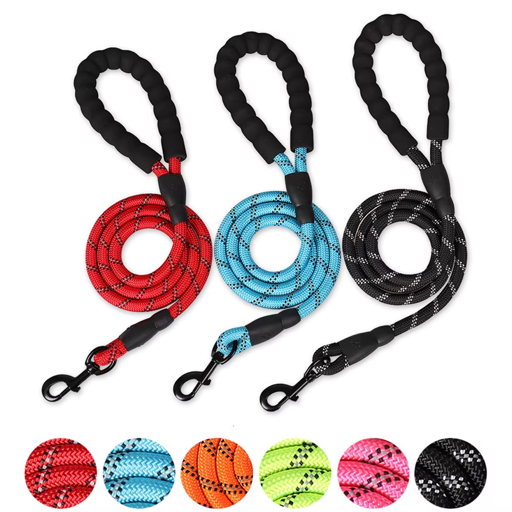 Correa para Perros con Mango Acolchado e Hilos Reflectantes 115 cm