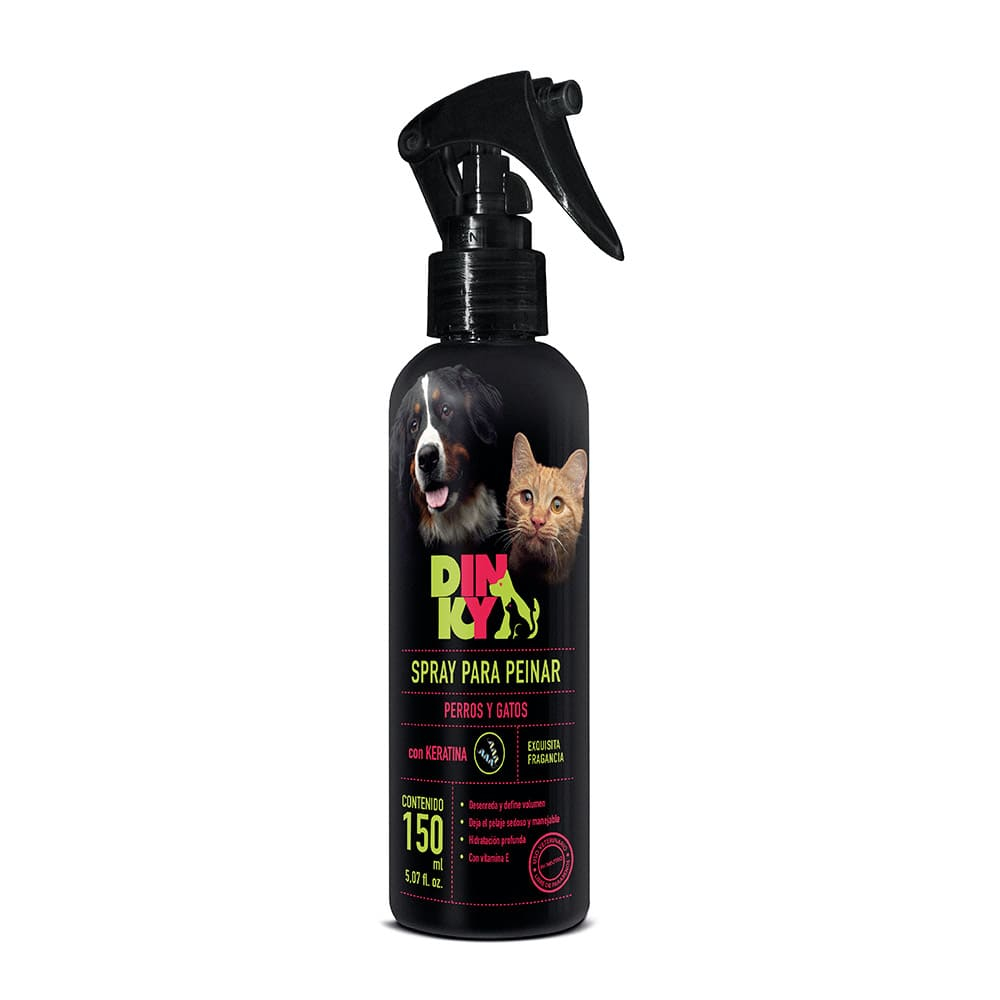 Spray para Peinar para Perros y Gatos Dinky con Keratina 150 mL