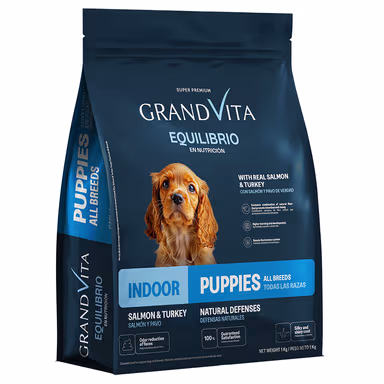 Alimento seco Grand Vita Equilibrio para Cachorros con Salmón y Pavo 500 g