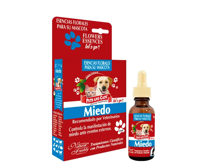 Esencia Floral para Perros y Gatos Miedo Natural Freshly 25 mL