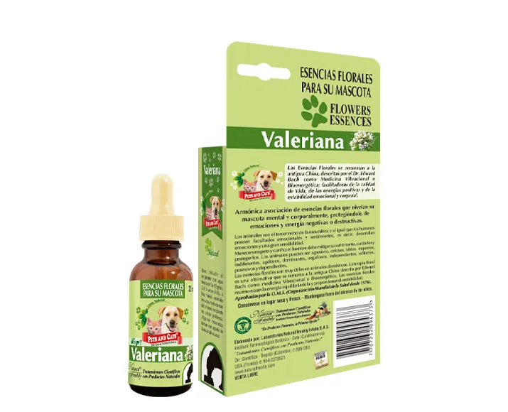 Esencia Floral para Perros y Gatos Valeriana 25 mL