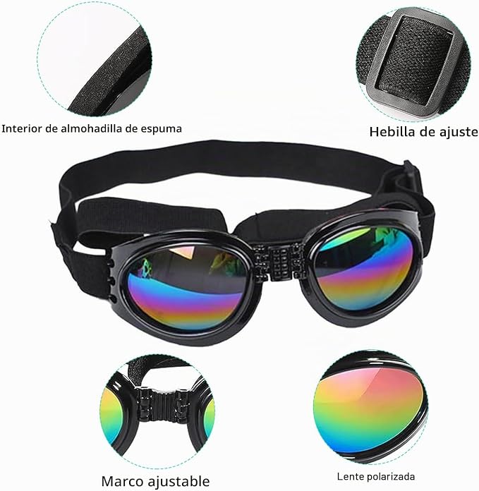 Gafas Protectoras Tornasol para Perros
