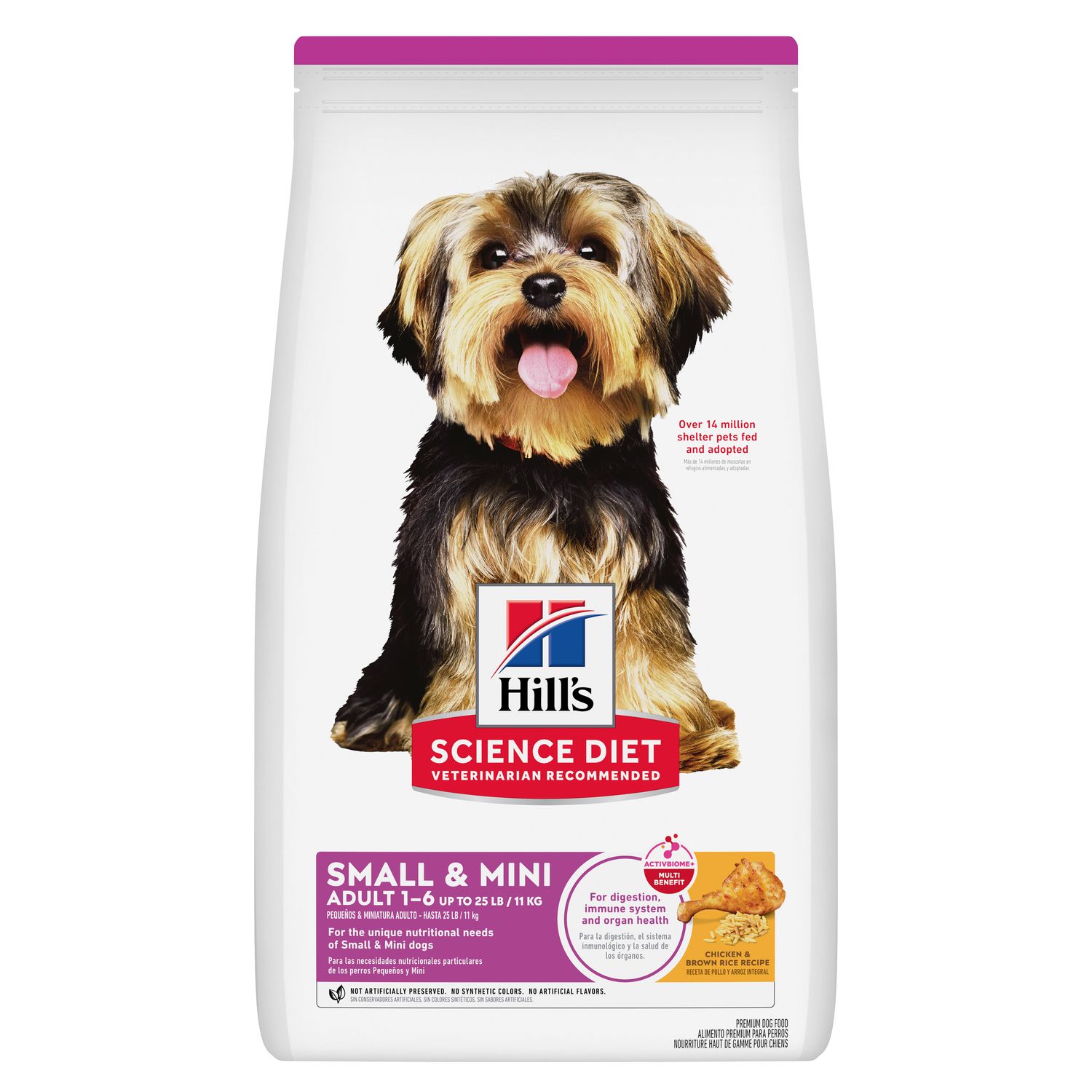 Alimento Seco para Perros Hills Science Diet Adult Small & Mini Sabor Pollo y Arroz Integral 2.04 Kg