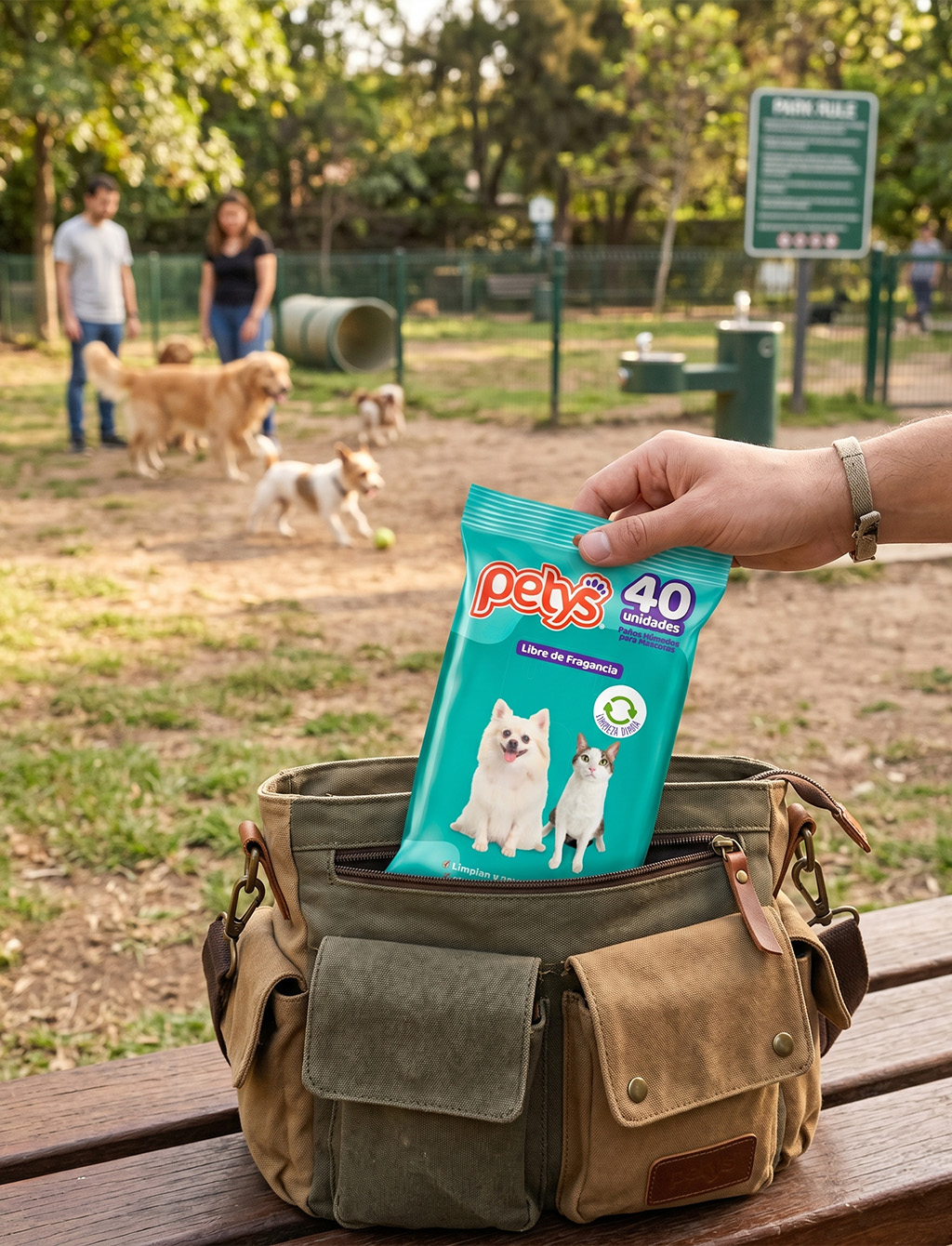 Pañitos Húmedos para Perros y Gatos Petys con Clorhexidina 40 Unidades