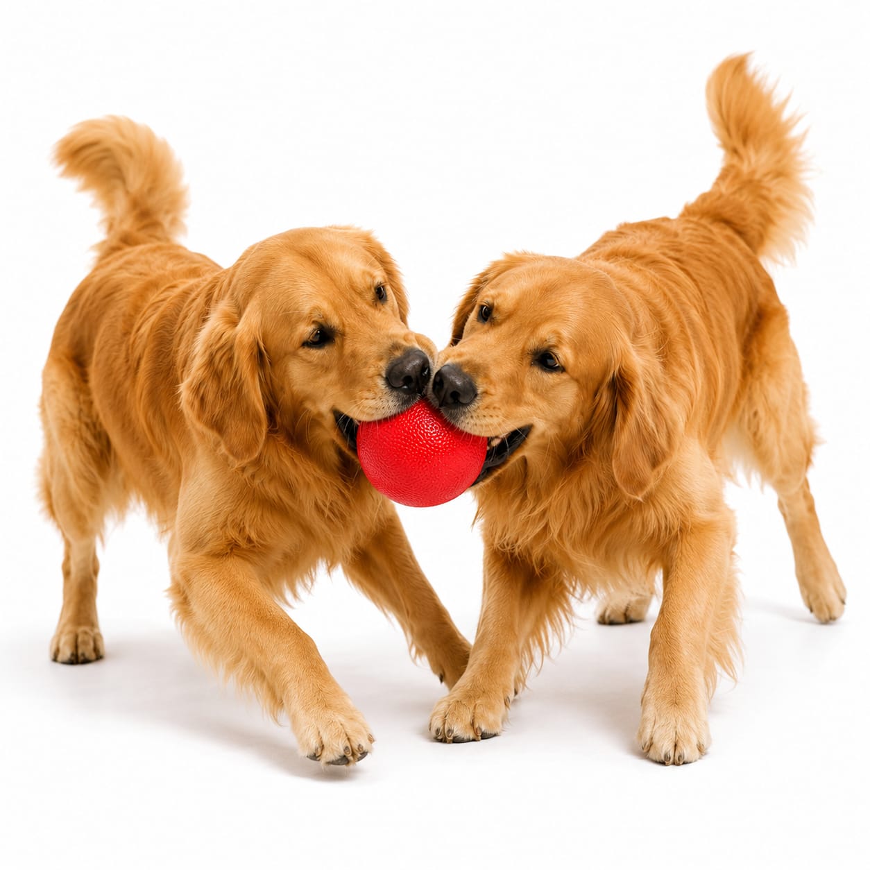 Pelota para Perros Roja Muy Dura y Rígida – 27 cm