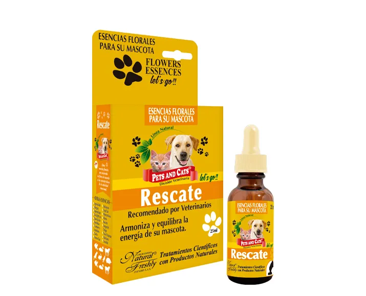 Esencia Floral para Perros y Gatos Rescate Natural Freshly 25 mL