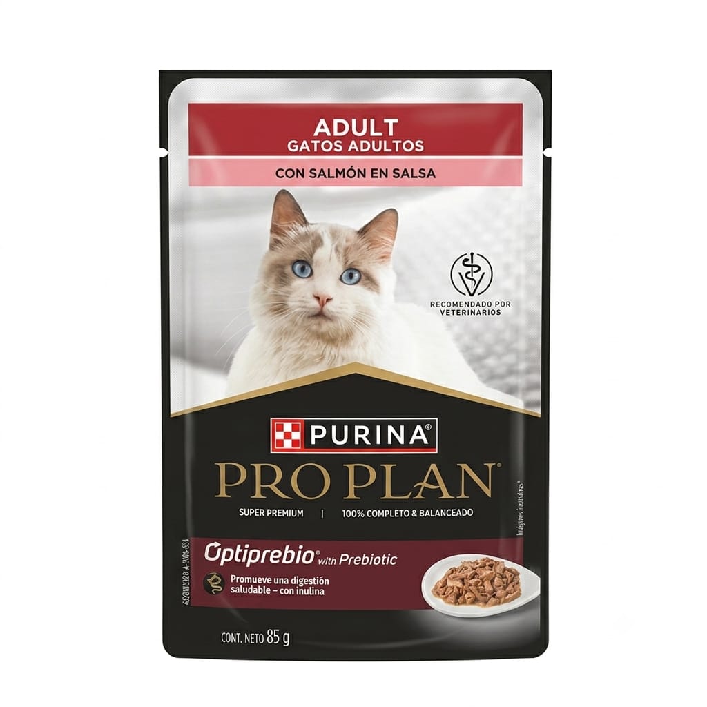 Pro Plan Adult Gatos Adultos con Salmón en Salsa Alimento Húmedo 85 g