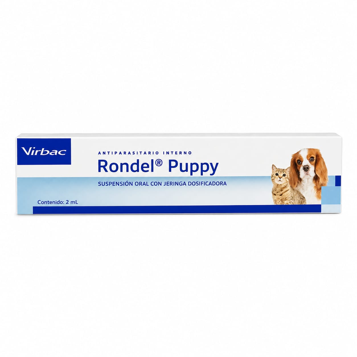 Rondel Puppy antiparasitario interno para perros y gatos, suspensión oral 2 mL