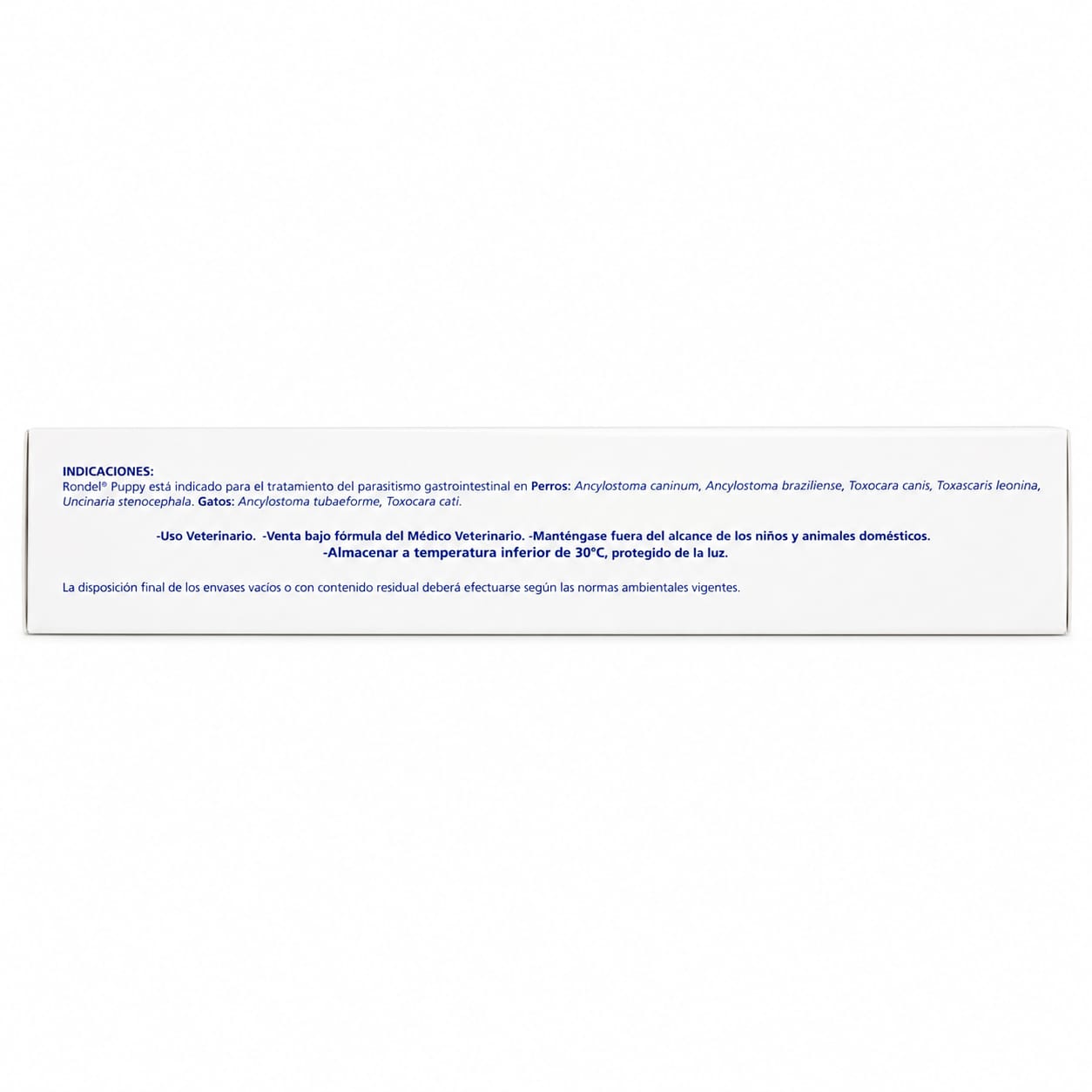 Rondel Puppy antiparasitario interno para perros y gatos, suspensión oral 2 mL