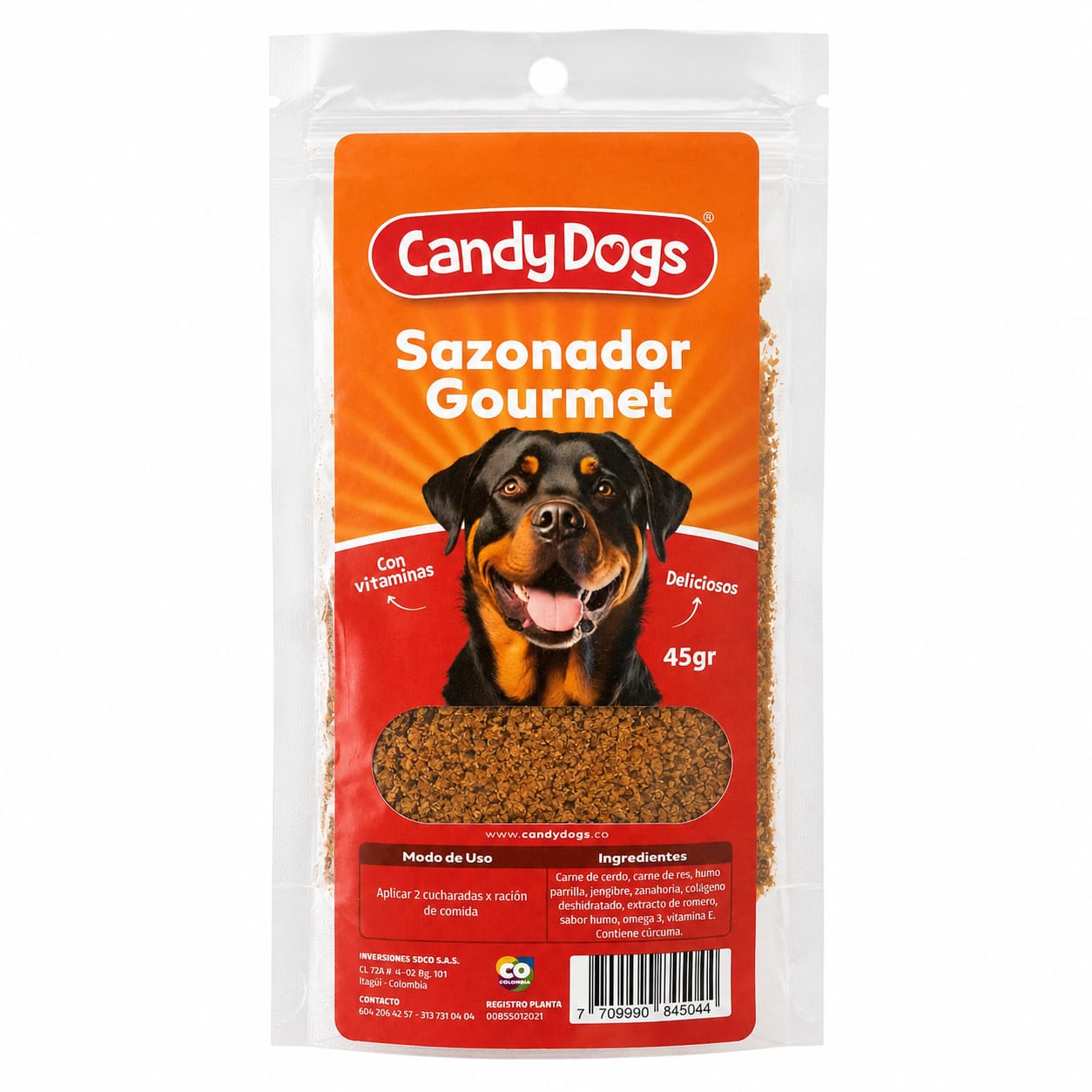 Sazonador Gourmet CandyDogs para Perros 45 g