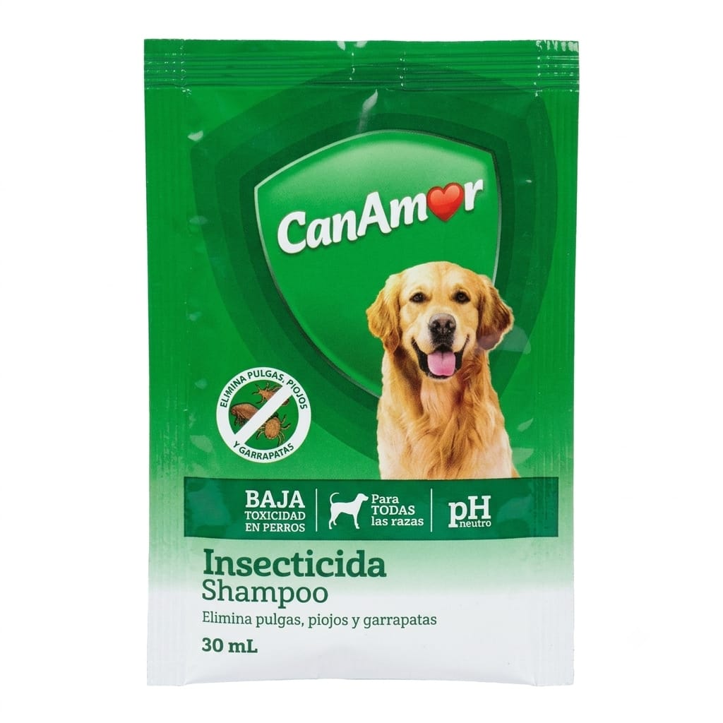 Shampoo Insecticida CanAmor para Perros 30 mL